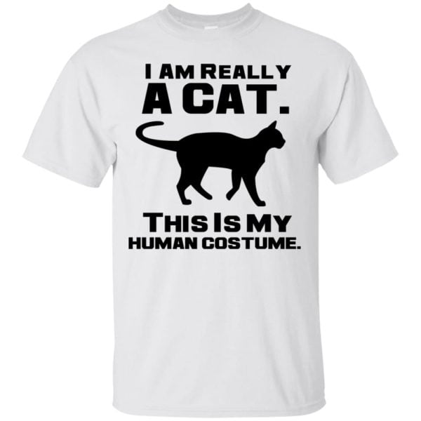 I Am Really A Cat This Is My Human Costume T Shirt Hoodie Product Photo