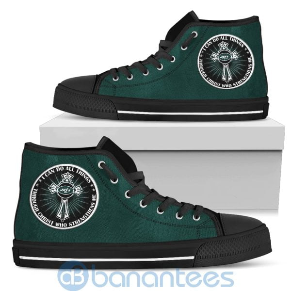 I Can Do All Things Through Christ New York Jets High Top Shoes Product Photo
