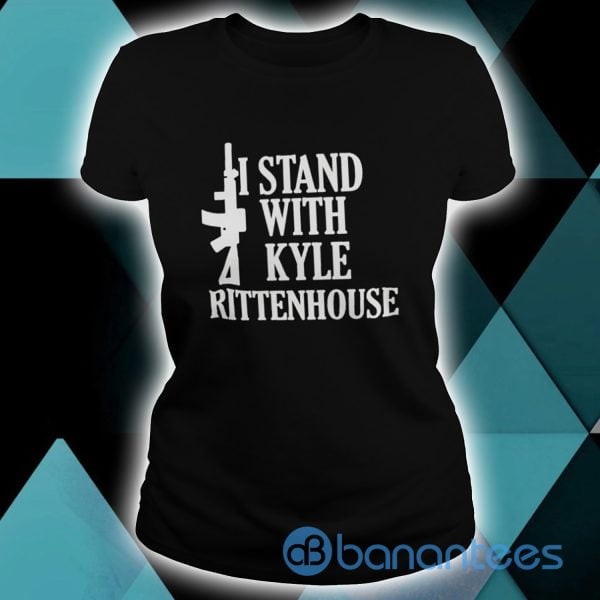 Gun I Stand With Kyle Rittenhouse Black T shirt Product Photo