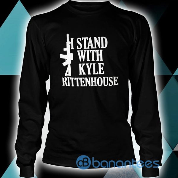 Gun I Stand With Kyle Rittenhouse Black T shirt Product Photo