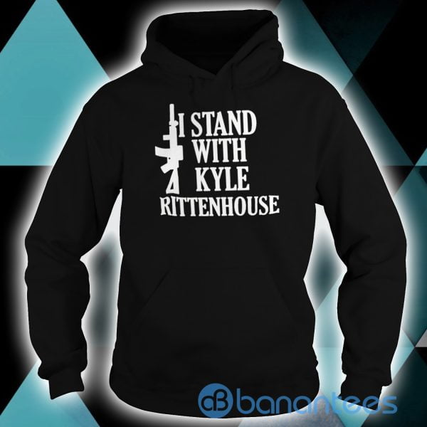 Gun I Stand With Kyle Rittenhouse Black T shirt Product Photo