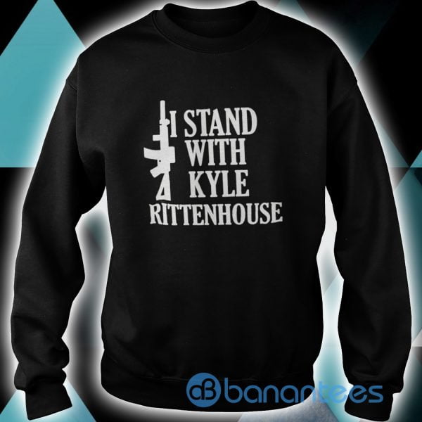 Gun I Stand With Kyle Rittenhouse Black T shirt Product Photo