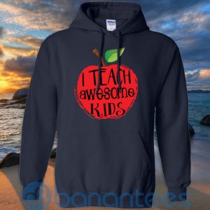 I Teach Awesome Kids Red Apple T Shirt Hoodie Sweatshirt Product Photo