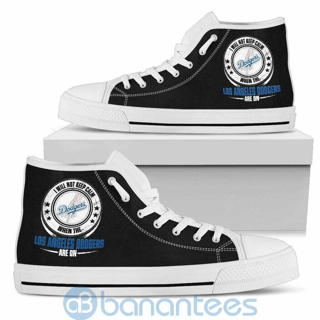 i-will-not-keep-calm-when-the-los-angeles-dodgers-are-on-high-top-shoes-2-IOkrM.jpg I Will Not Keep Calm When The Los Angeles Dodgers Are On High Top Shoes Product Photo