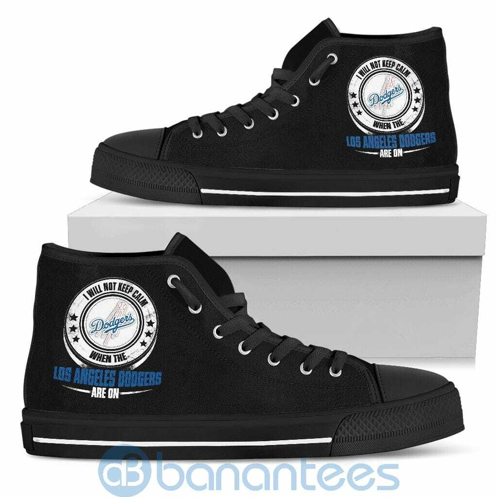 i-will-not-keep-calm-when-the-los-angeles-dodgers-are-on-high-top-shoes-3-IscMx.jpg I Will Not Keep Calm When The Los Angeles Dodgers Are On High Top Shoes Product Photo