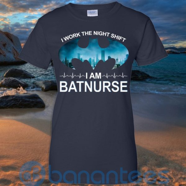 I Work The Night Shift I Am BatNurse T Shirt Hoodie Sweatshirt Product Photo