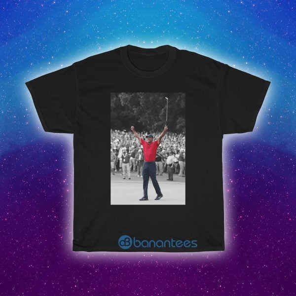 Tiger Woods 2019 Comeback Black And White T Shirt Product Photo