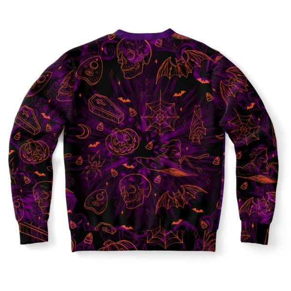 Ugly Pumpkin Trippy Happy Halloween Sweater Product Photo