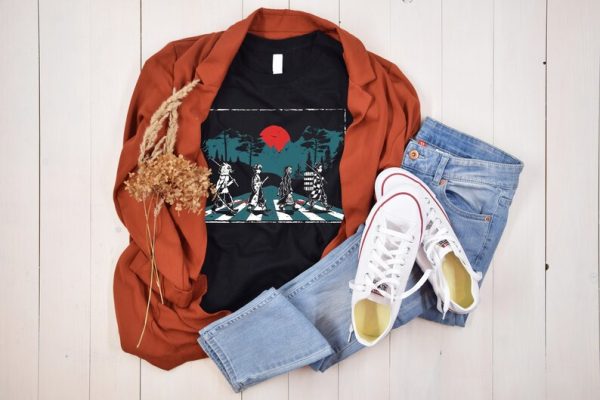 Demon Slayer Anime Abbey Road Tanjiro Nezuko Zenitsu Inosuke T Shirt Product Photo