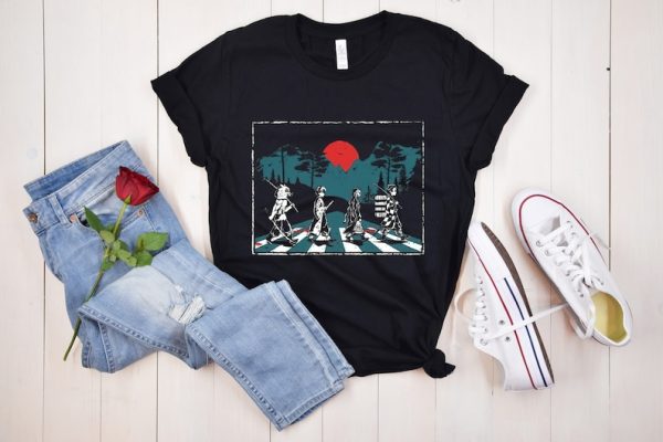Demon Slayer Anime Abbey Road Tanjiro Nezuko Zenitsu Inosuke T Shirt Product Photo