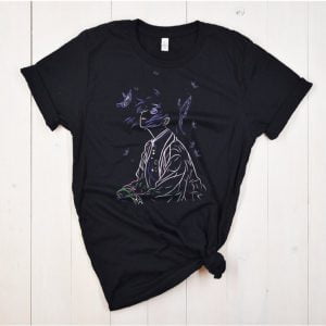 Demon Slayer Anime Shinobu Kocho Line Art T Shirt Product Photo