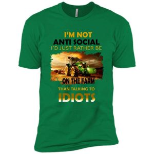 im not anti social id just rather be on the farm than talking to idiots farn lover t shirt unisex t shirt green 300x300 image I’m Not Anti Social I’d Just Rather Be On The Farm Than Talking To Idiots Farn Lover T Shirt Product Photo