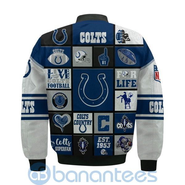 Indianapolis Colts Custom Name Bomber Jacket Product Photo