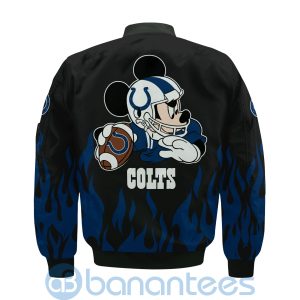 Indianapolis Colts Football Team Logo Disney Mickey Custom Name Bomber Jacket Product Photo