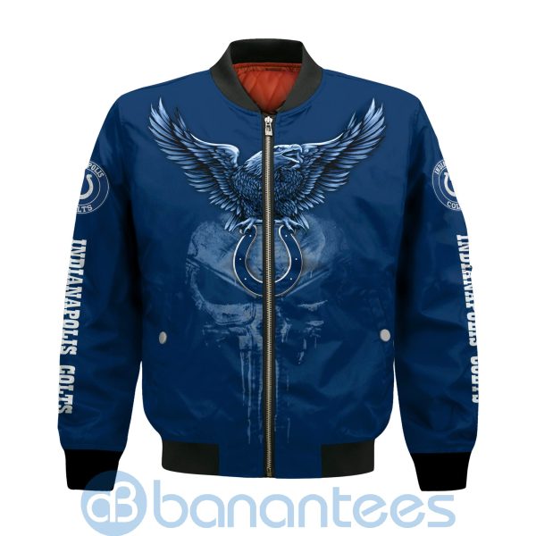 Indianapolis Colts Logo Eagle Skull Bomber Jacket Product Photo