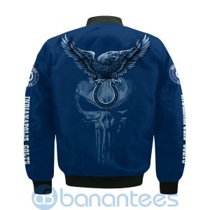 Indianapolis Colts Logo Eagle Skull Bomber Jacket Product Photo