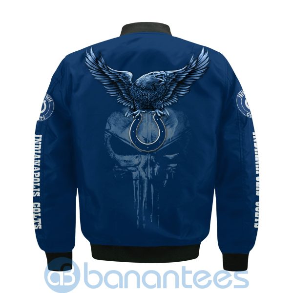 Indianapolis Colts Logo Eagle Skull Bomber Jacket Product Photo
