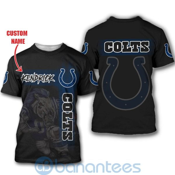 Indianapolis Colts Mascot Custom Name 3D All Over Printed Shirt Product Photo