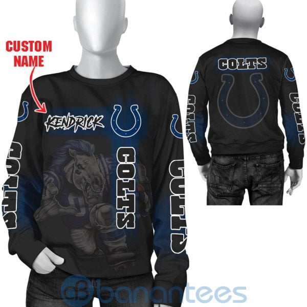 Indianapolis Colts Mascot Custom Name 3D All Over Printed Shirt Product Photo