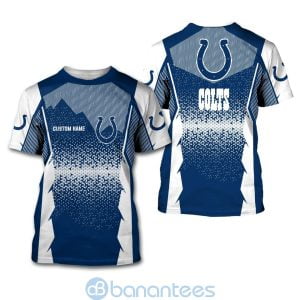 Indianapolis Colts NFL Football Team Custom Name 3D All Over Printed Shirt For Fans Product Photo
