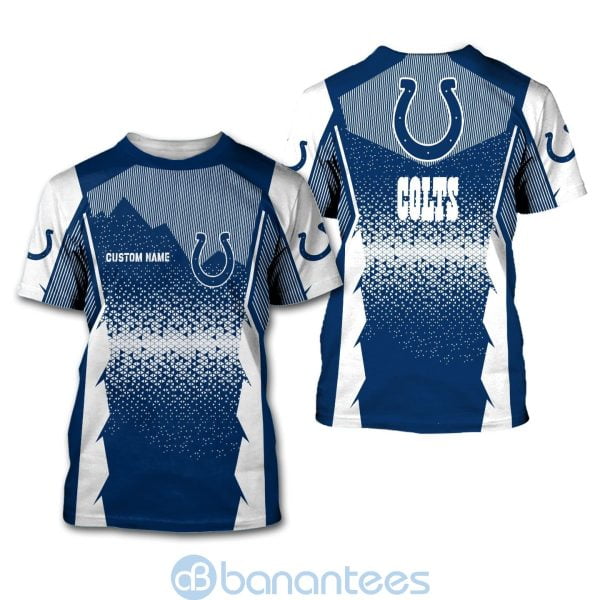 Indianapolis Colts NFL Football Team Custom Name 3D All Over Printed Shirt For Fans Product Photo
