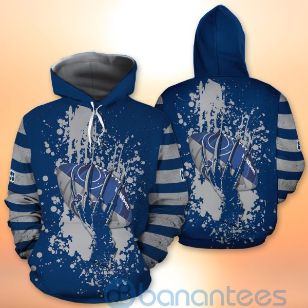 Indianapolis Colts Skull Hand NFL Football Team Logo Ball 3D All Over Printed Shirt Product Photo