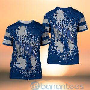 Indianapolis Colts Skull Hand NFL Football Team Logo Ball 3D All Over Printed Shirt Product Photo