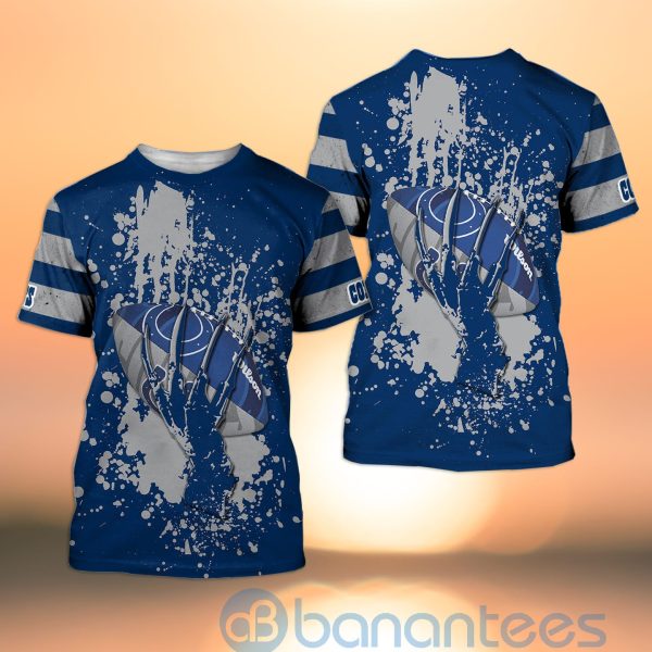 Indianapolis Colts Skull Hand NFL Football Team Logo Ball 3D All Over Printed Shirt Product Photo
