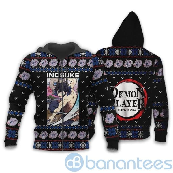 Inosuke Christmas Demon Slayer Anime Lover All Over Printed 3D Shirt Product Photo