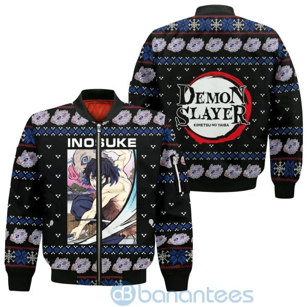 Inosuke Christmas Demon Slayer Anime Lover All Over Printed 3D Shirt Product Photo