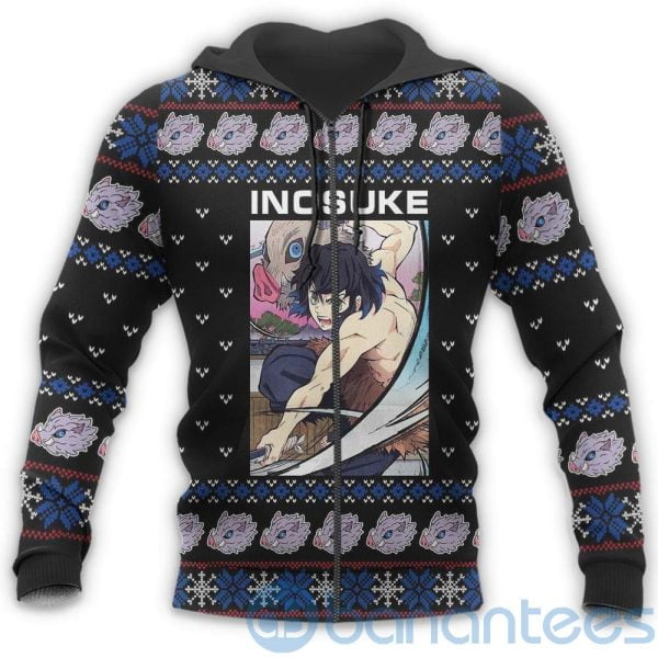 Inosuke Christmas Demon Slayer Anime Lover All Over Printed 3D Shirt Product Photo