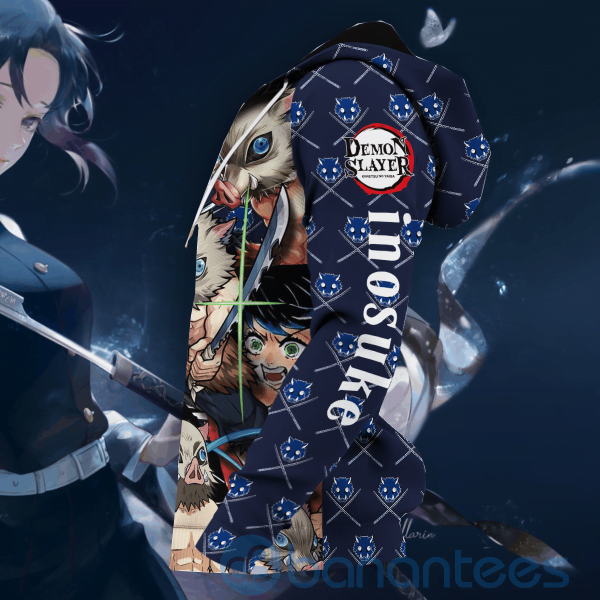 Inosuke Demon Slayers Costume Anime Fan Gift All Over Printed 3D Hoodie Zip Hoodie Product Photo