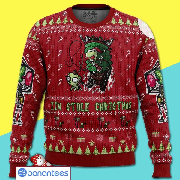 Invader Zim Doom Doom Doom Merry Christmas All Over Print Ugly Sweater Product Photo