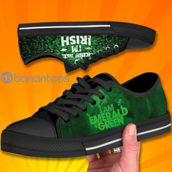 Irish Limited I Am Emerald Green Low Top Canvas Shoes Product Photo