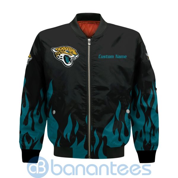 Jacksonville Jaguars Football Team Logo Disney Mickey Custom Name Bomber Jacket Product Photo