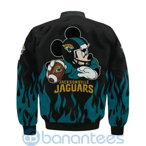 Jacksonville Jaguars Football Team Logo Disney Mickey Custom Name Bomber Jacket Product Photo
