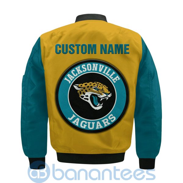 Jacksonville Jaguars Make Me Happy American Football Team Logo Custom Name Bomber Jacket Product Photo