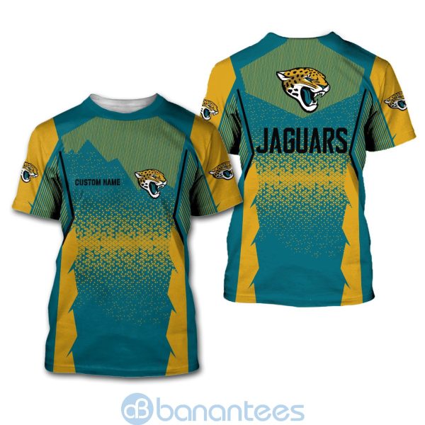 Jacksonville Jaguars NFL Football Team Custom Name 3D All Over Printed Shirt For Fans Product Photo