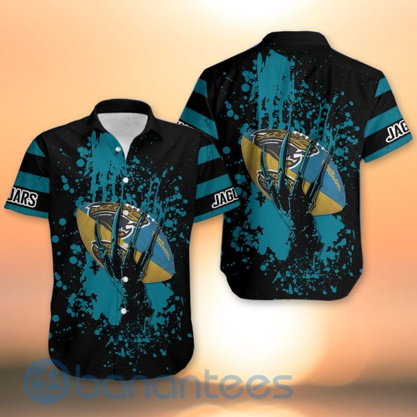 Jacksonville Jaguars Skull Hand NFL Football Team Logo Ball 3D All Over Printed Shirt Product Photo