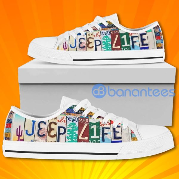 Jeep Life Special Design Graphic Low Top Canvas Shoes For Women Product Photo