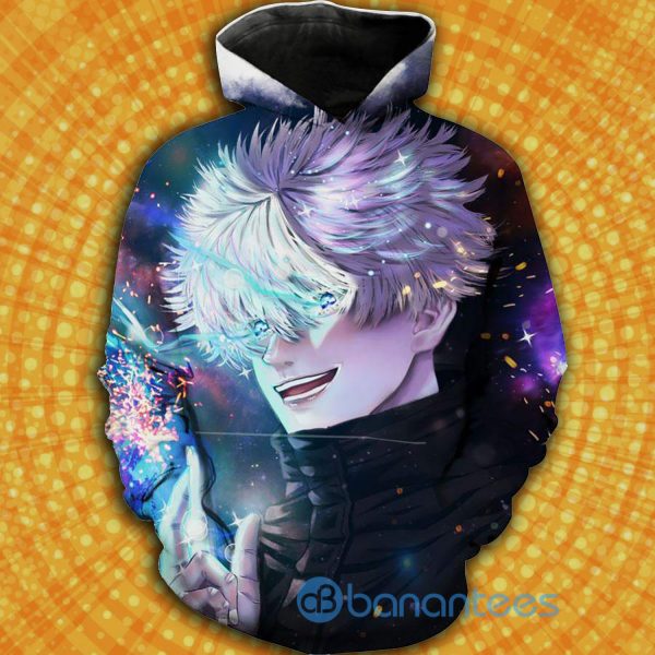 Jujutsu Kaisen Satoru Gojo Character All Over Printed 3D Shirt - 3D Hoodie - Black