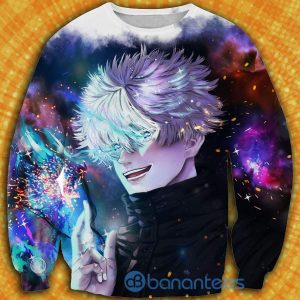 Jujutsu Kaisen Satoru Gojo Character All Over Printed 3D Shirt - 3D Sweatshirt - Black