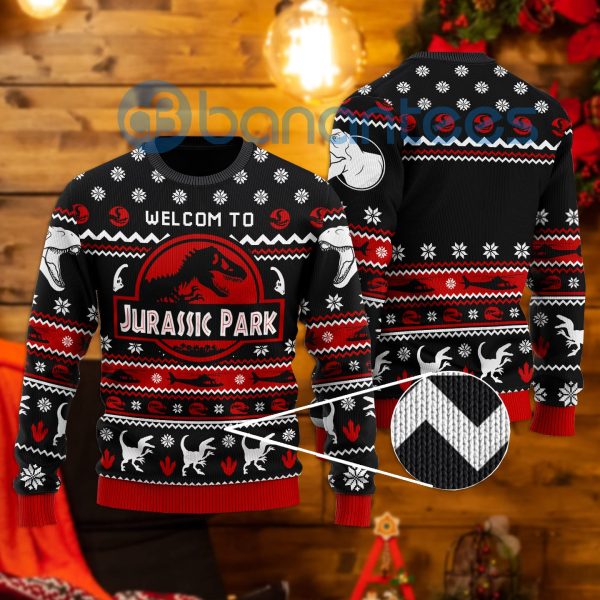 Jurassic Park 3 All Over Printed Ugly Christmas Sweater Product Photo