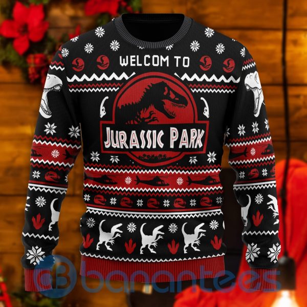 Jurassic Park 3 All Over Printed Ugly Christmas Sweater Product Photo