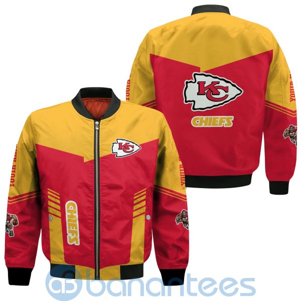 Kansas City Chiefs American Football Team Logo Custom Name For Fans Bomber Jacket Product Photo