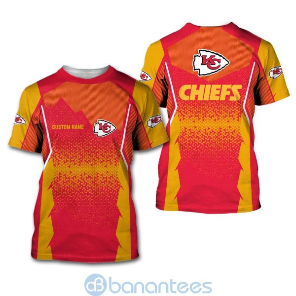 Kansas City Chiefs NFL Football Team Custom Name 3D All Over Printed Shirt For Fans Product Photo