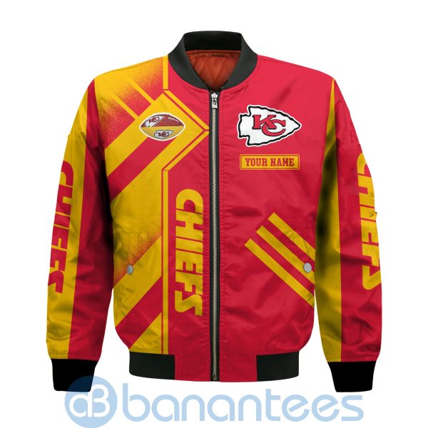 Kansas City Chiefs Super Bowl Champions Custom Name Number Bomber Jacket Product Photo