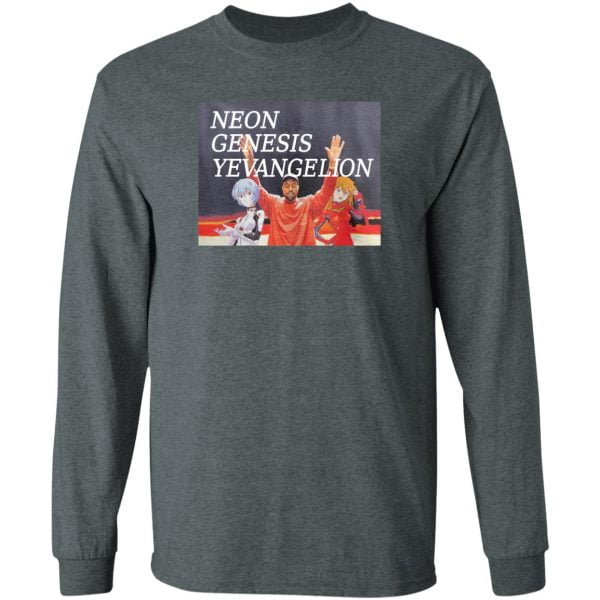 Kanye West Neon Genesis Evangelion Anime T Shirt Hoodie Sweatshirt Product Photo