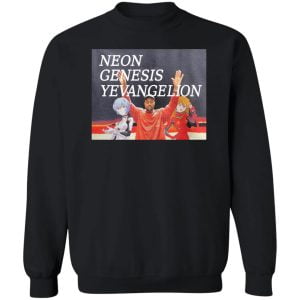Kanye West Neon Genesis Evangelion Anime T Shirt Hoodie Sweatshirt Product Photo