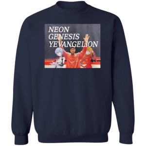 Kanye West Neon Genesis Evangelion Anime T Shirt Hoodie Sweatshirt Product Photo